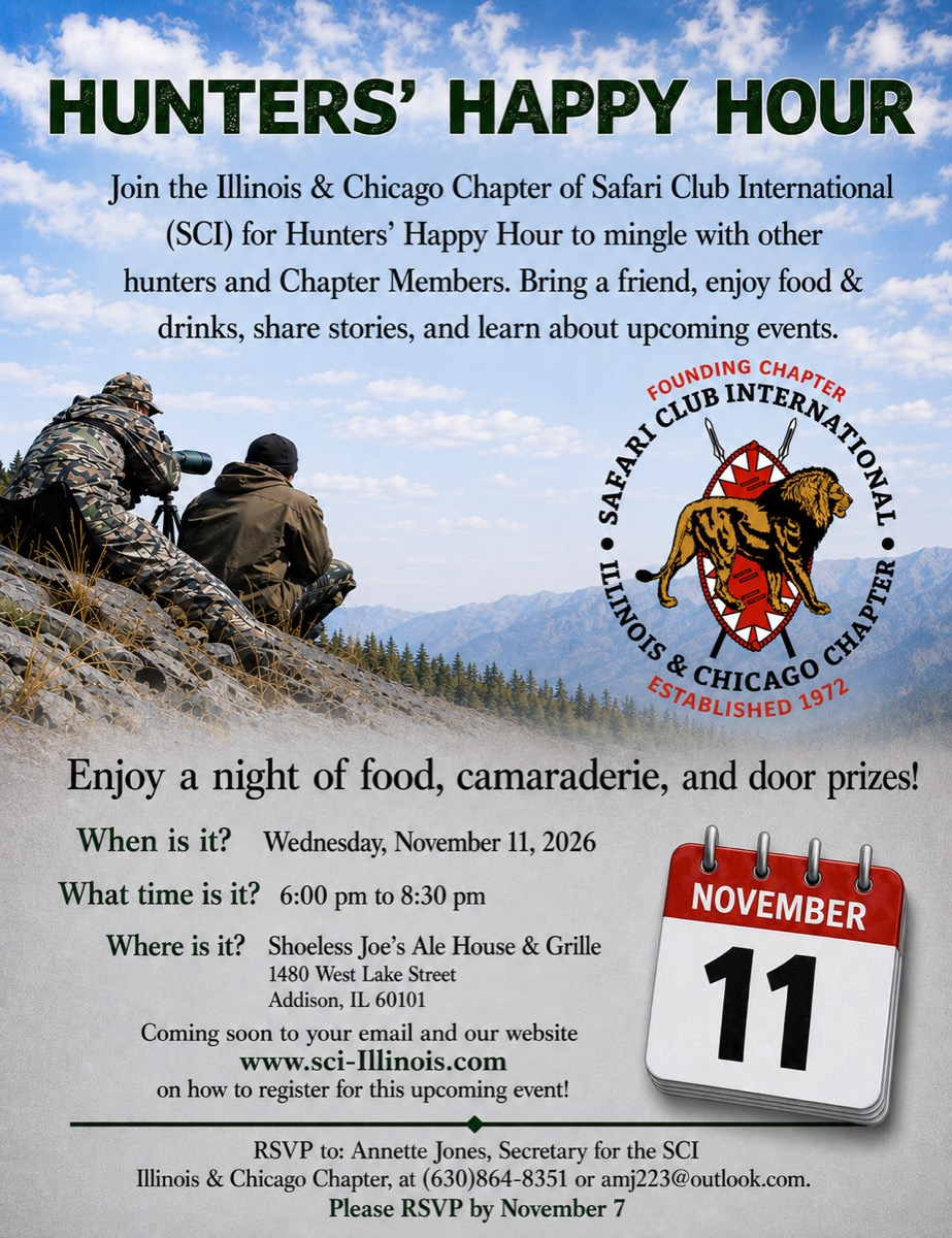2026 Hunters Happy Hour event details