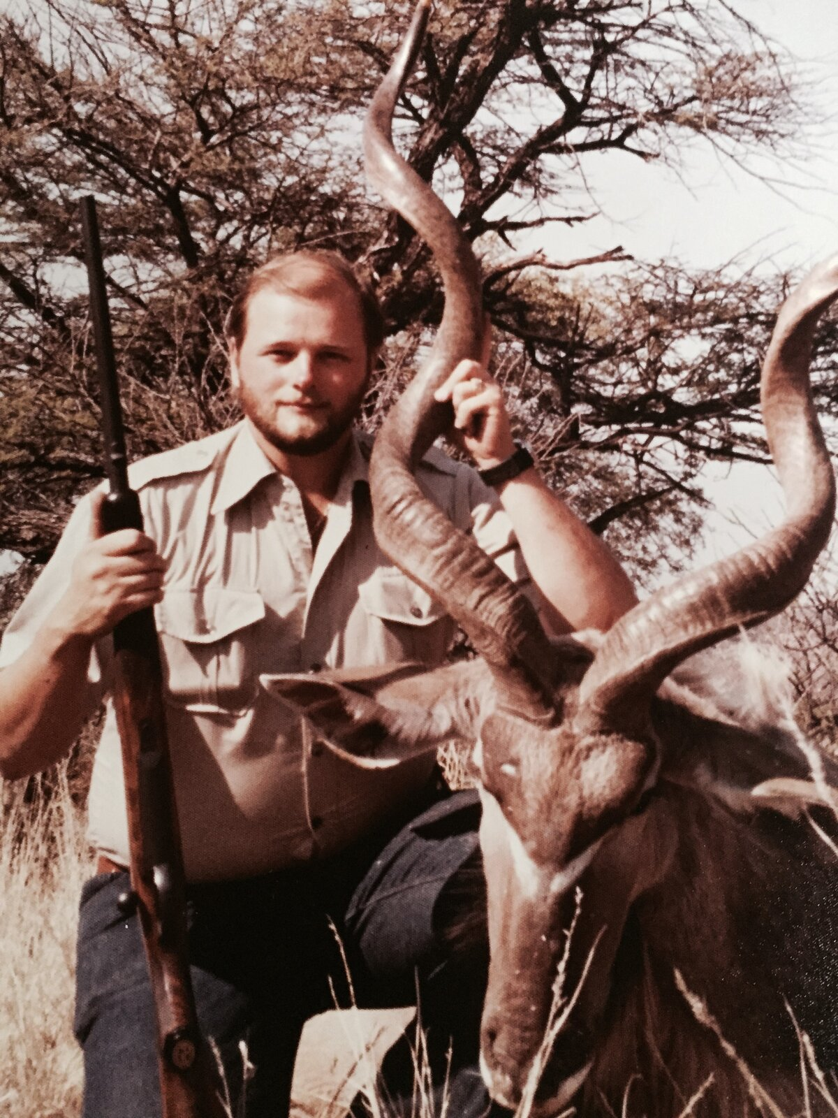 Michael J. Miller with an antelope trophy