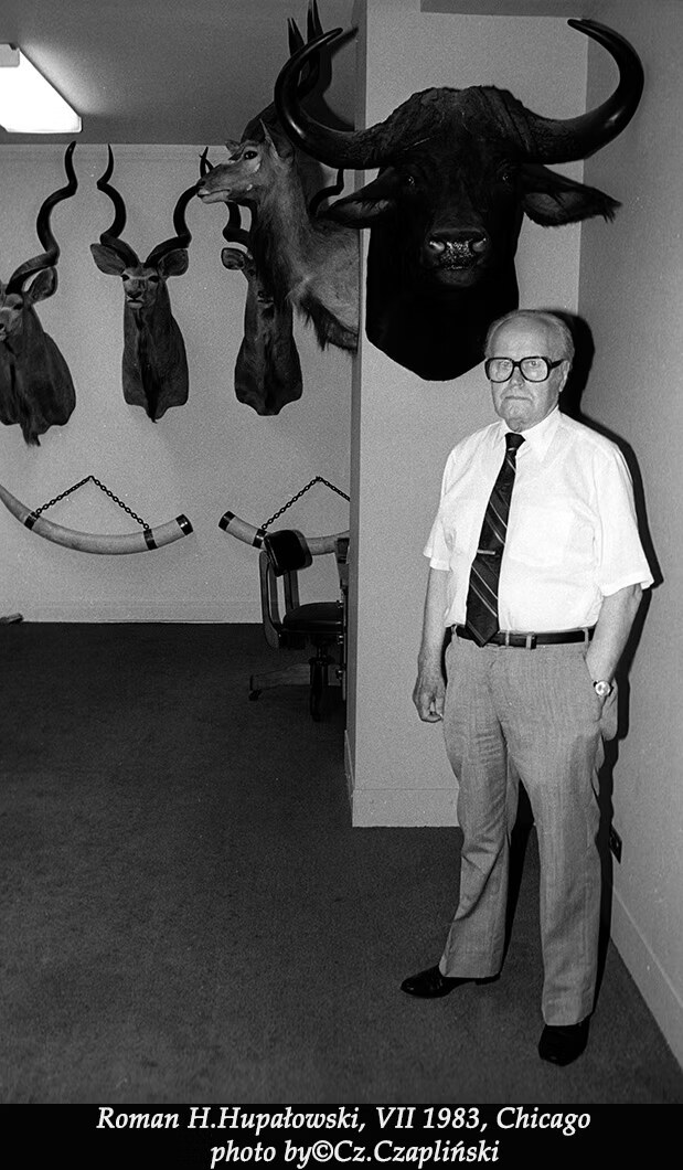 Roman Hupalowski with hunting trophies